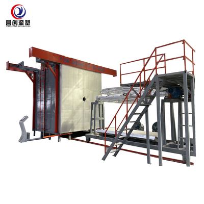 satın al Otomatik 2 İstasyon Mekik Rotomolding Makinesi, Plastik Termoform Makinesi online manufacture