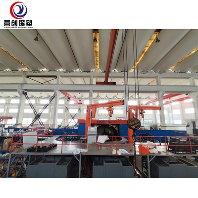 satın al Multi-arm rotational molding machine for water tank container manufacturing in china online manufacture