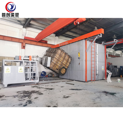 satın al Üretim tesisi için LLDPE Shuttle Rotomoulding Makinesi 62KW online manufacture