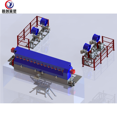 satın al Düşük Gürültülü Rock And Roll Rotomoulding Makineleri 6KW-11KW tekne ve kayak üretimi için online manufacture