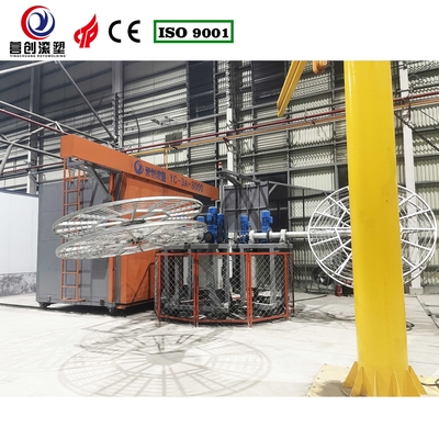 satın al Elektrikli ürünler için PLC denetimli sıcaklık kontrolü ile dönen kalıplama ekipmanları online manufacture