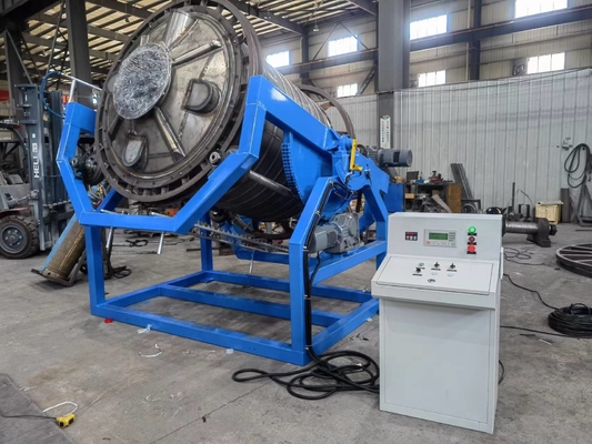 satın al Açık Alev Rotomolding Makinesi Rock N Roll Su Deposu Yapma Makinesi online manufacture