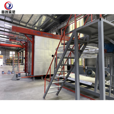 Plastik Sandalyeler Mekik Rotomolding Makinesi / 55kw Rotomolding Ekipmanları