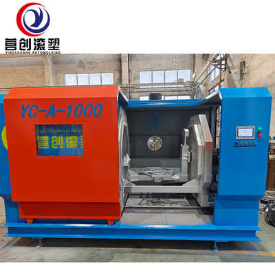 1000*1000 Elektrikli Isıtma Rotomolding Makinesi 100KG Yük Kapasitesi / 50KW Toplam Güç