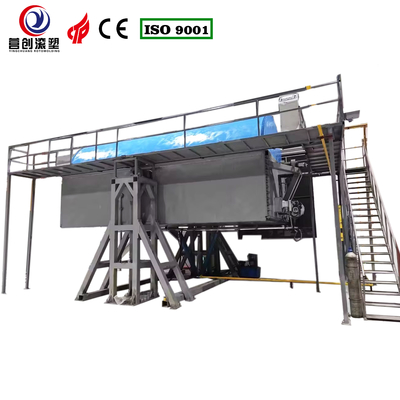 Dayanıklılık Delta PLC kontrolü ile Otomatik Rock and Roll Rotomolding Makinesi