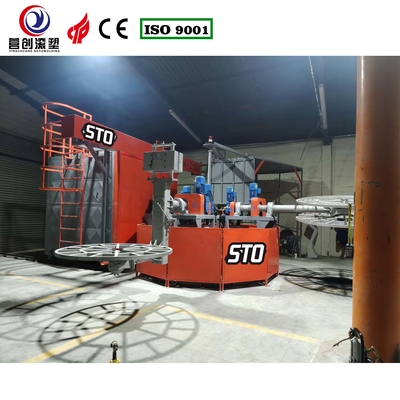 Yingchuang Roto PLC Kontrol Sistemi Elektrikli Isıtma Su Tankı Üretim Makinesi Carousel Rotomolding Makinesi