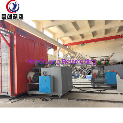 YINGCHUANG CS-3A-3500 Parça Tipi Rotasyonel Kalıplama Makinesi, Rotomolded İçi Boş Plastik Ürünler için Otomatik Gaz Isıtmalı Üç Kollu Rotomolding Sistemi