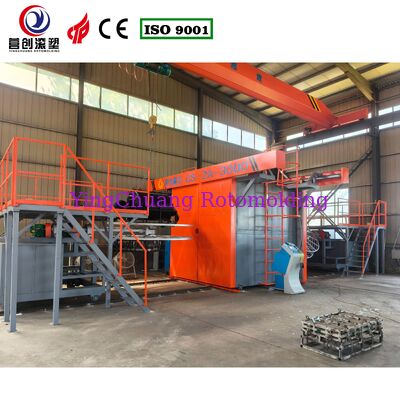 CS-2A-3000 Mekik Rotomolding Makinesi, Plastik Rotomolded için 2 Kollu Mekik Tipi Rotasyonel Kalıplama Ekipmanı