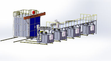 Üretim Tesisi 14000L Tank Hacmi İçin Bi Eksenel Rotomoulding Makinesi