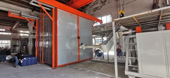 Tesis için üretilen Düzenlenebilir Döner Hızlı Şatöl Rotomolding Makinesi
