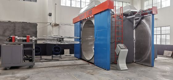 15-30 dakikalık döngü süresi ile PLC Kontrol Gönderici Rotomolding Makinesi