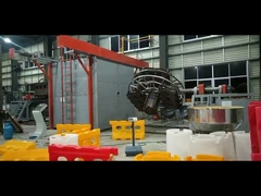 25000L Plastik şekillendirme için iki kollu rotomolding makinesi